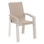 Fauteuil de jardin empilable AXANT Lin & Argile