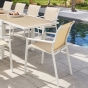 Fauteuil de jardin empilable ESSENTIA Lin & Blanc