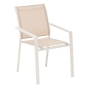 Fauteuil de jardin empilable ESSENTIA Lin & Argile