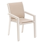 Fauteuil de jardin empilable ESSENTIA Lin & Argile