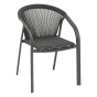 Fauteuil de jardin empilable RIU Anthracite & Graphite