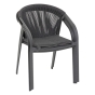 Fauteuil de jardin empilable RIU Anthracite & Graphite