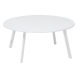 Table d'appoint de jardin ronde SAONA Blanc