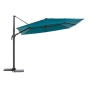 Parasol déporté MELHIA Bleu canard 3x3m