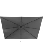 Parasol déporté rectangulaire MELHIA Anthracite 4x3m