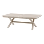 Table de jardin extensible AXIOME aluminium effet bois Lin Argile