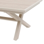 Table de jardin extensible AXIOME aluminium effet bois Lin Argile