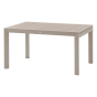 Table de jardin extensible coulissante ÉVASION Effet bois Lin & Argile