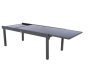 OFFRE SPÉCIALE : Table de jardin extensible Piazza verre 12 pers + 6 fauteuils Piazza Anthracite & Graphite