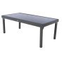 OFFRE SPÉCIALE : Table de jardin extensible Piazza verre 12 pers + 6 fauteuils Piazza Anthracite & Graphite